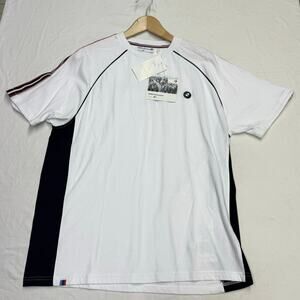 BMW Motorsport Shirt Mens size L  white T shirt Car Racing  M3  Performance